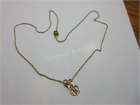 10K yellow gold necklace