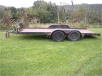 Twin Axle Flat Bed Trailer 82 x 194 Inches
