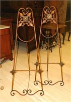 Contemporary Metal Easels.