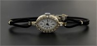 14kt Gold Antique Swiss Designer Diamond Watch
