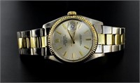 Men's 14kt/SS Oyster Perpetual Date Rolex Watch