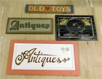 Grouping of Shop Signs.