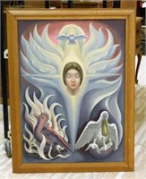 Contemporary Religious Oil on Canvas.