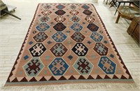 Pakistani Hand Woven Wool Rug.