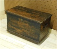 Primitive Pine Trunk with Exposed Dovetails.