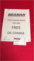 Free Oil Change Beaman Automotive