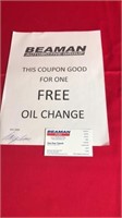 Free Oil Change Beaman Automotive