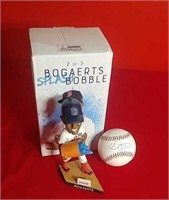 Mookie Betts Autographed Baseball & Bogaerts