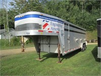 2008 Exis Aluminum livestock trailer