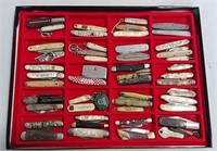 Collection of advertising pocket knives