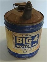 5 Gallon Big 4 Motor Oil can