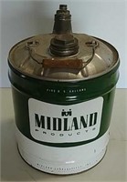 5-Gallon Midland Oil can