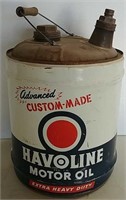 Havoline 5 gal oil can