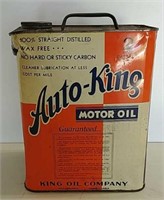 Auto King 2 gal motor oil can