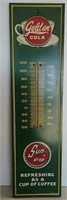 Tin embossed Sun Drop thermometer