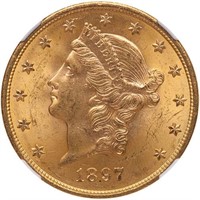 $20 1897-S NGC MS64 CAC