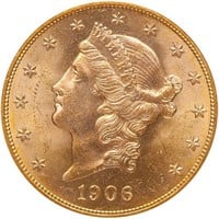 $20 1906-S PCGS MS64 CAC