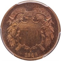 2C 1866 PCGS PR65RB