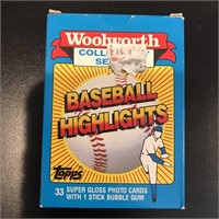 1988 Topps "Woolworth CS Full Sets"