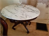 MARBLE TOP TABLE -- BEAUTIFUL