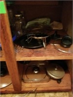 CABINET FULL OF PANS AND MORE