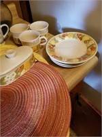 METLOX --- VERNOR WARE  ---CUPS, PLATES AND BUTTER