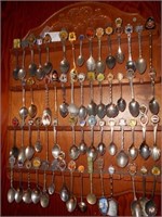 55pc Souvenir Spoon Display Collection