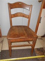 Vintage Solid Oak Court House Chair