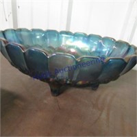 Blue glass bowl