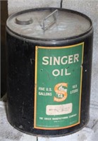 Singer 5 gallon oil can