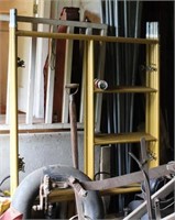 scaffolding - 3 sections - yellow 4' wide x 5'