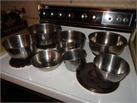 7 Stainless Steel Mixing Bowls