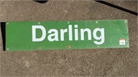 Darling Railway Station Sign 840mm