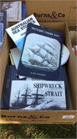 Box Lot Books inc Ships, Sailing etc