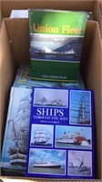 Box Lot Books inc Ships, sailing etc