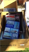 Box Lot Books inc Ships, Salvage etc