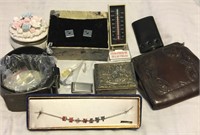 US Navy Bracelet, Trinket Box, Vintage Purse,