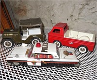 Tonka Military Jeeps, & Asst Toy Cars