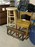 Stools and hat rack frame