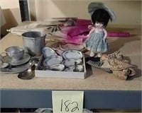 Doll collection
, Dolls, tea service, dishes