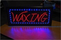 LED WAXING Sign New