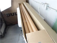Seven 65" x 2" Shipping Tubes with Ends