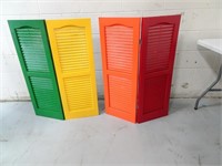 Set of Hinged Painted Shutters