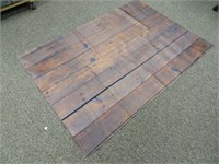 4' x 6' Dark Wood Floor Rubber Mat for