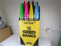 Twelve 36" Crayon Banks in box