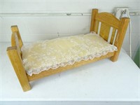 Doll Sized Bed - Hand Crafted in Green Bay 25"