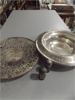 TOWLE STERLING BOWL, STERLING PLATE & SHAKERS
