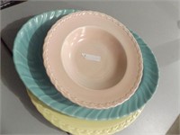 TWO(2) CALIFORNIA POTTERY PLATTERS & BOWL