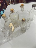 ASSORTED ANTIQUE GLASS APOTHECARY BOTTLES