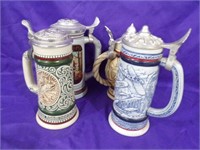 FOUR(4) DIFFERENT COLLECTOR STEINS